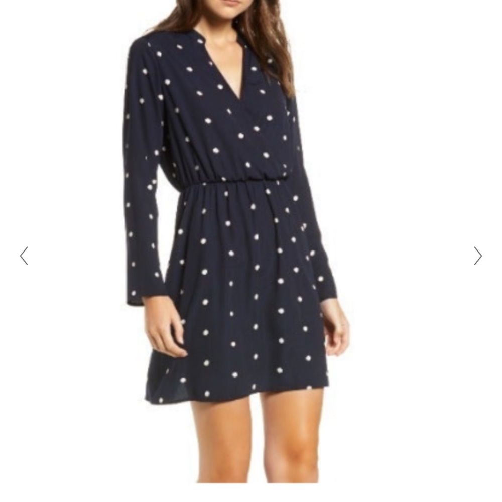 XL Blue Polka Nordstrom Dress